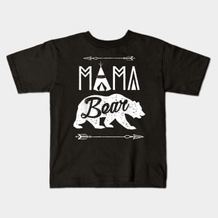 Mama Bear Mothers Day Family Matching Couple Kids T-Shirt